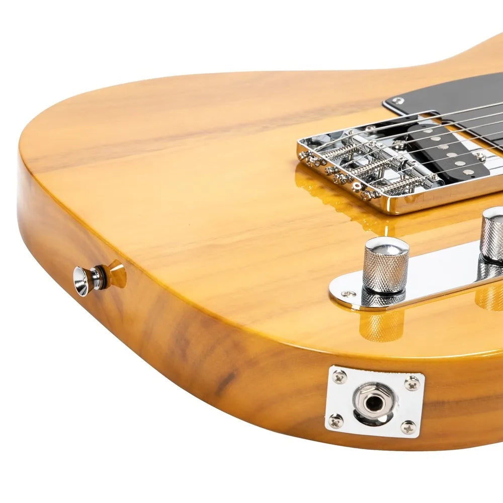 Guitarra eléctrica GTL Maple Fingerboard de 39" y 6 cuerdas con funda