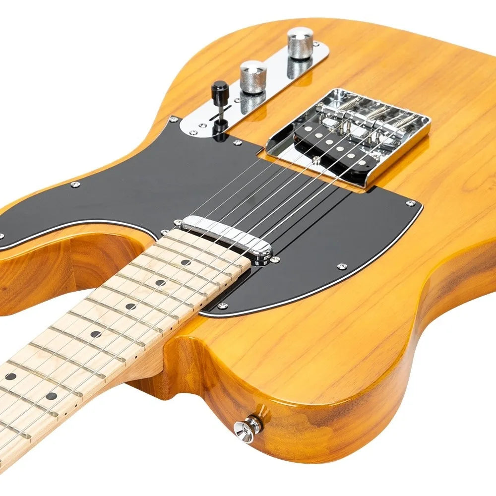 Guitarra eléctrica GTL Maple Fingerboard de 39" y 6 cuerdas con funda