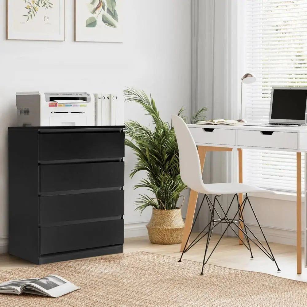 Cómoda de madera de 4 / 8 cajones, mueble de dormitorio, armario con cajones dobles