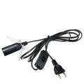 Lamp Cord with Dimmer Switch E14 Hanglamp Holder Light Bulbs Socket EU Plug 1.8m Power Cord Cable Lava Lamp Base