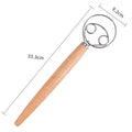 Batidor danés de mano grande para masa, mezclador de pan de acero inoxidable, batidor de huevos, herramientas de licuado para hornear en la cocina