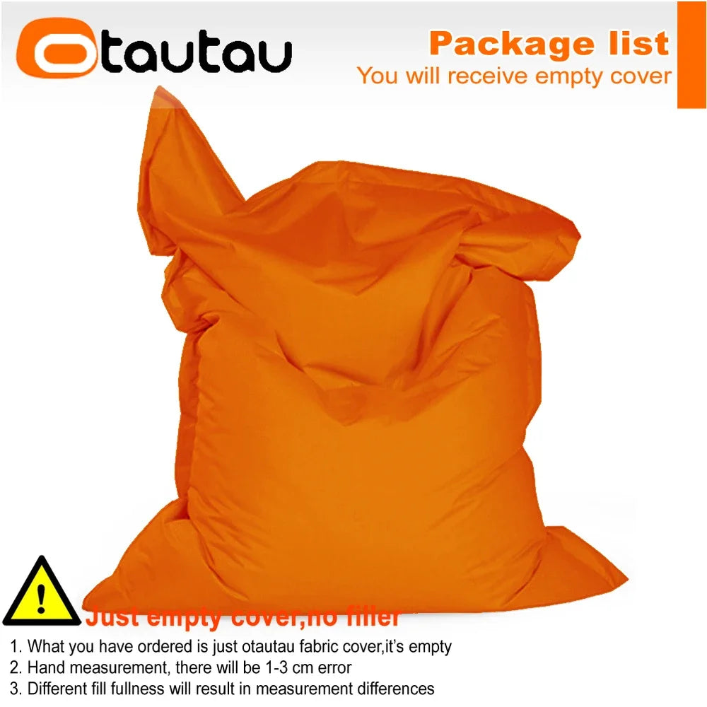 OTAUTAU M/L Funda para Puf de Exterior/Hogar 140x180cm DD103【¡Sin Relleno Dentro! ¡Usted Necesita Comprar el Relleno Por Sí Mismo!】