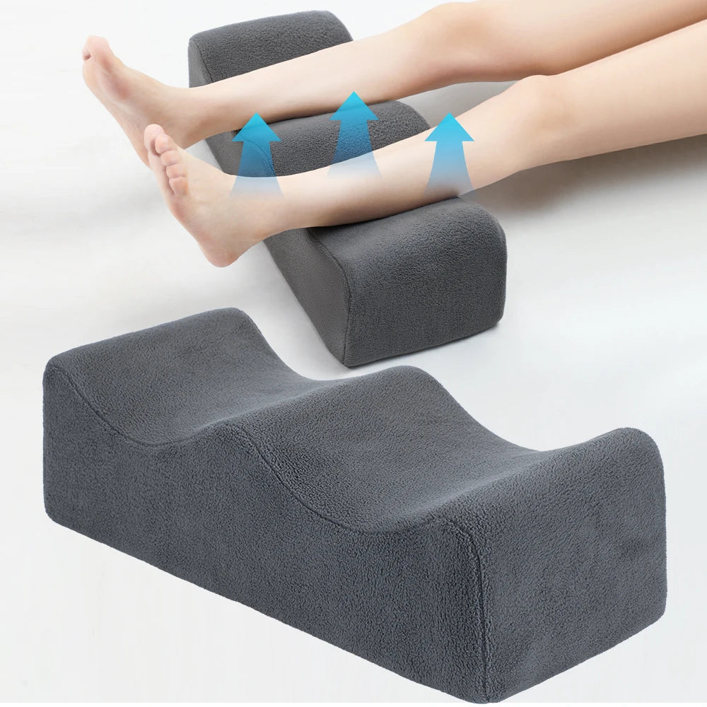 Almohadas de Piernas, Cojín de Piernas para Aliviar el Dolor de Cintura, Elevador de Piernas para Dormir para Cama, Sofá, Sillones Reclinables, Parte inferior antideslizante y dos bandas fijas