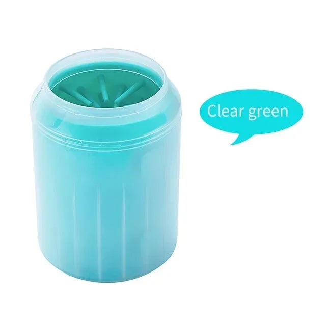 Vaso portátil para lavar patas de mascotas, limpiador de patas de gato y perro, herramientas de limpieza de patas de perro de silicona suave, mini cubo con cepillo de lavado, suministros para mascotas