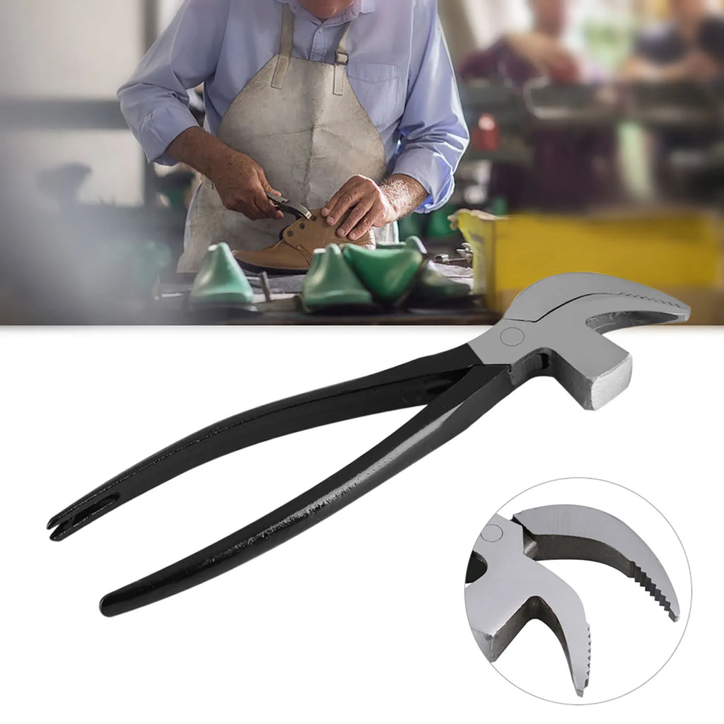 Alicates de zapatero de acero 45# para calzado, herramienta de bricolaje de artesanía de cuero, alicates de zapatero con forma de pico, alicates para artesanía de cuero