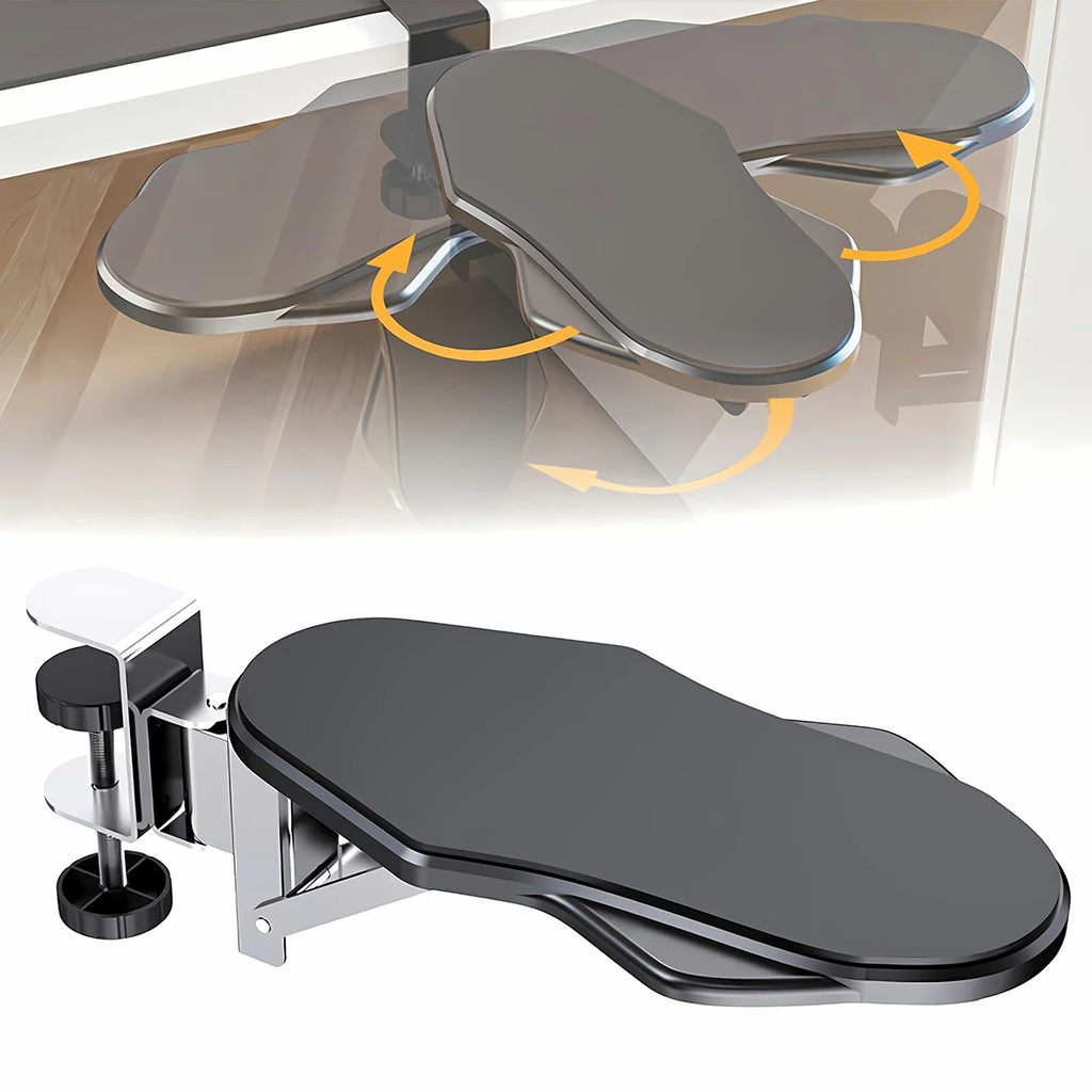Extensor de reposabrazos para ordenador, soporte de almohadilla ajustable para escritorio, reposabrazos ergonómico para codo, soporte plegable giratorio para escritorio
