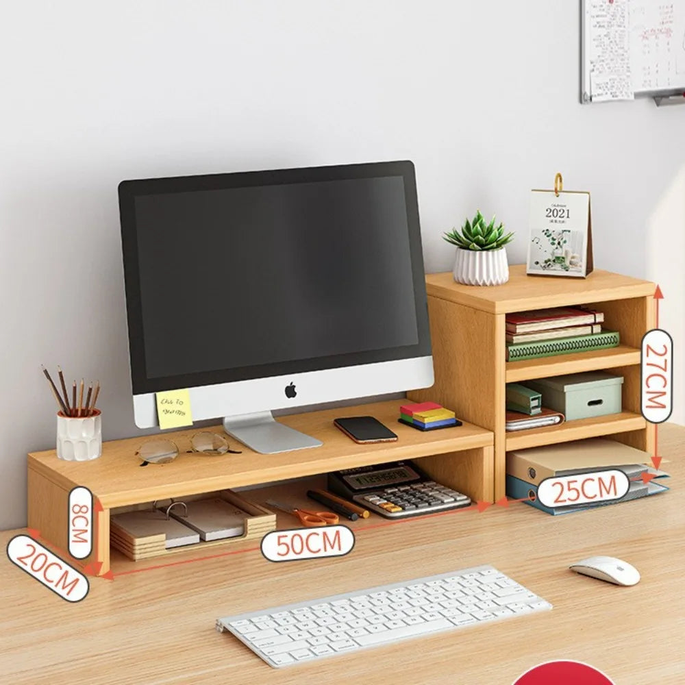 Soporte elevador para computadora de escritorio, estante de almacenamiento para escritorio de oficina, soporte elevador para monitor de escritorio, soporte elevador de base