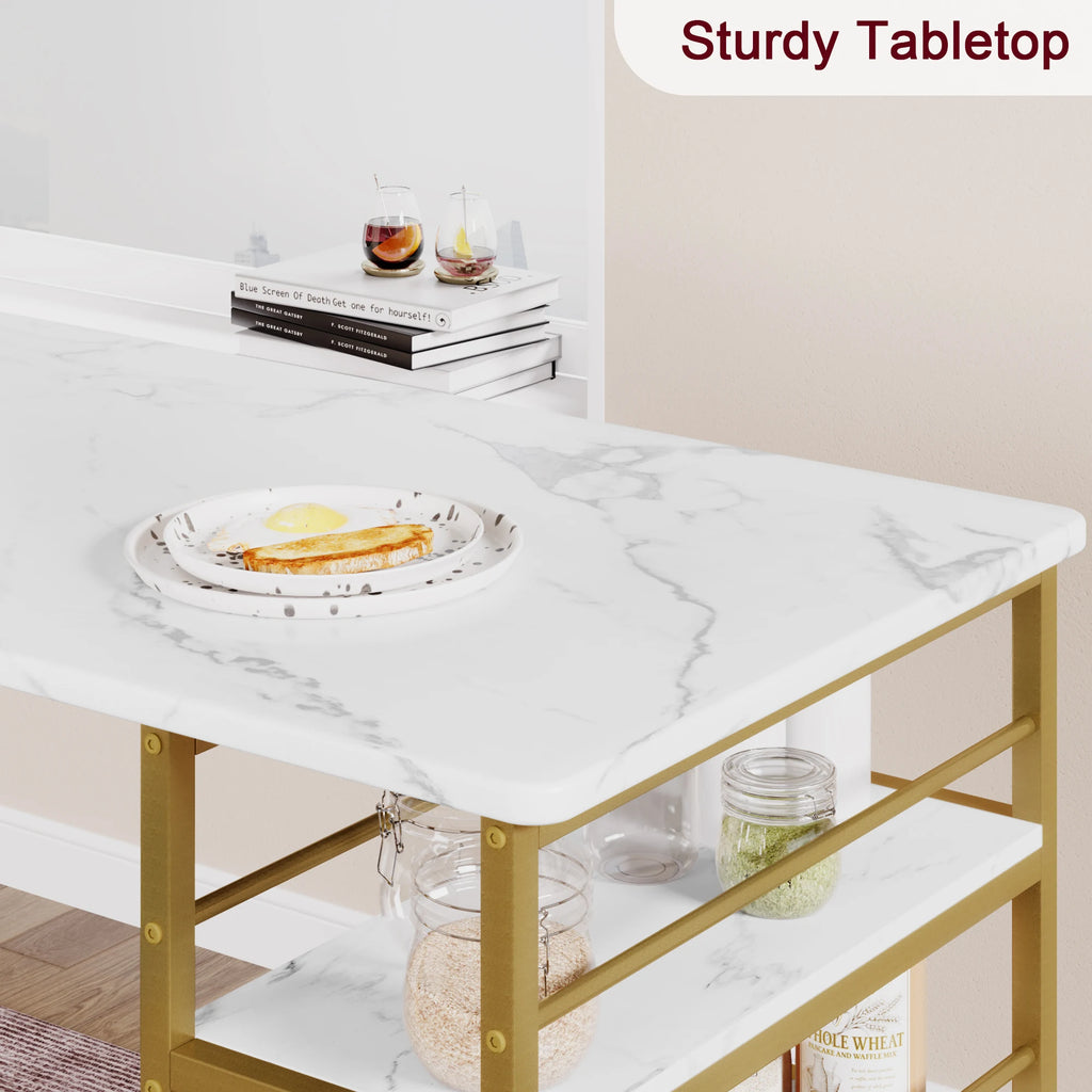 3 Pcs Dining Table and Chairs Set Space-Saving Bar Table with 2 PU Cushioned Stools for Breakfast Nook Small Spaces Dining Room