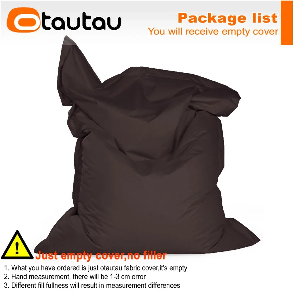 OTAUTAU M/L Funda para Puf de Exterior/Hogar 140x180cm DD103【¡Sin Relleno Dentro! ¡Usted Necesita Comprar el Relleno Por Sí Mismo!】
