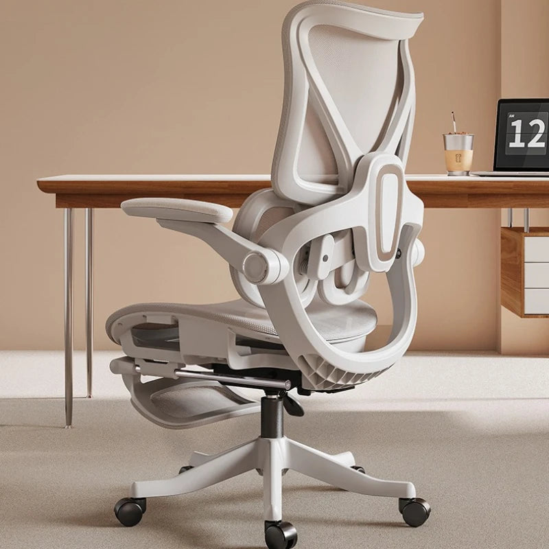 Silla ergonómica duradera con soporte lumbar de ala flotante, silla de ordenador, silla de oficina, silla con respaldo, silla de e-sports para el hogar