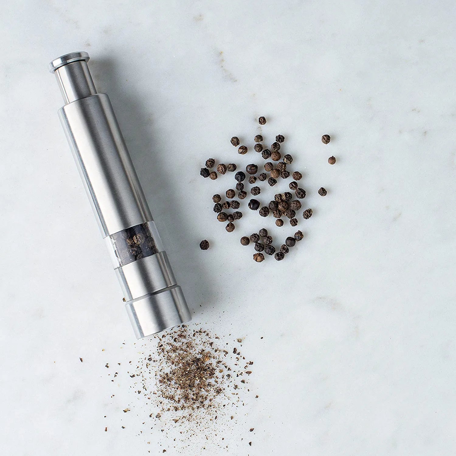 1 Piece Salt and Pepper Grinder Set Original Pump Grind Pepper Mill Thumb Press Grinder for Peppercorns Sea Salt YY027