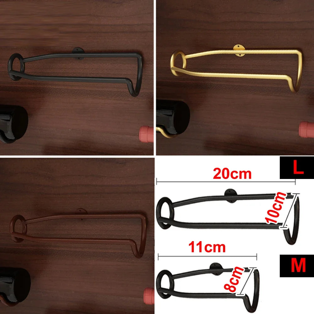 Soporte de pared para vinos, accesorios para bodega de vino, estante de almacenamiento de cerveza y champán, exhibición de metal de hierro, estante de soporte JJ001