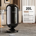 Contenedores de basura Bote de basura con tapa basculante con ruedas de alta capacidad, elegante, para el hogar, la cocina, la sala de estar, el dormitorio, bote de basura, muebles