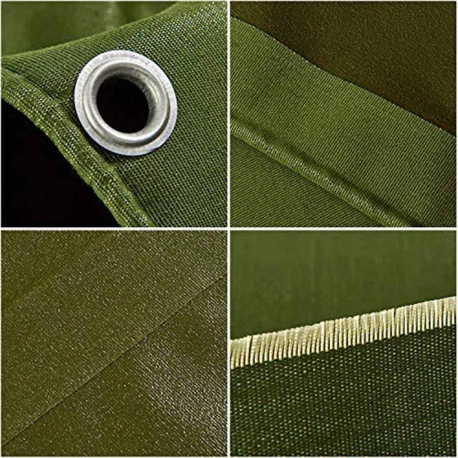 Lona Impermeable de Alta Resistencia para Exteriores, Camiones, Resistente al Agua, a los Rayos UV, Cubierta de Lona para Coche, Barco, Acampada, Leña