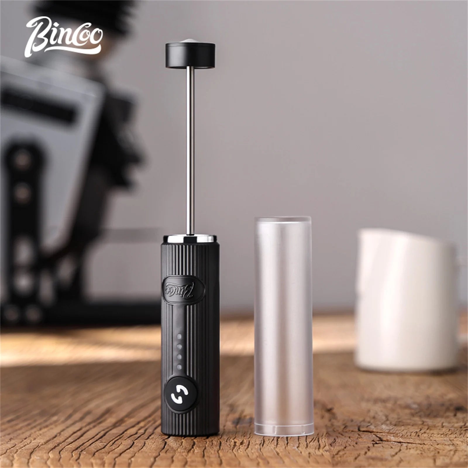 Espumador de leche Bincoo USB recargable de 2 velocidades, batidor de mano y mini mezclador para café con leche y herramientas de cocina