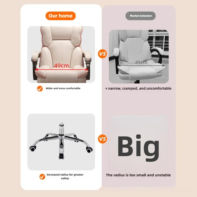 Sillón giratorio para e-sports, silla de ordenador para estudio sedentario, asiento de sofá de oficina, silla de transmisión en vivo, sillón de host de transmisión en vivo, comodidad para el hogar