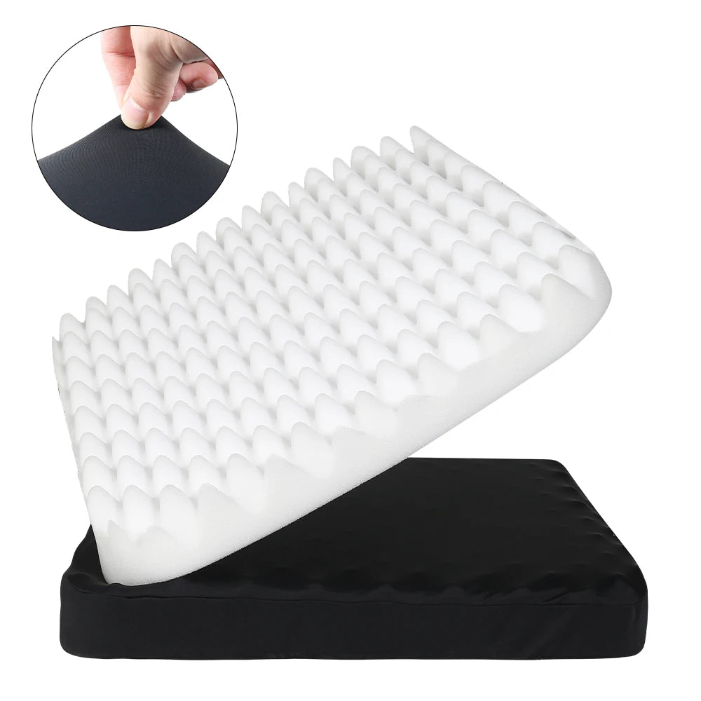 Cojín fresco, alivia la presión sobre los glúteos, tejido fresco que reduce eficazmente la temperatura, cojín de asiento para silla, silla de ruedas