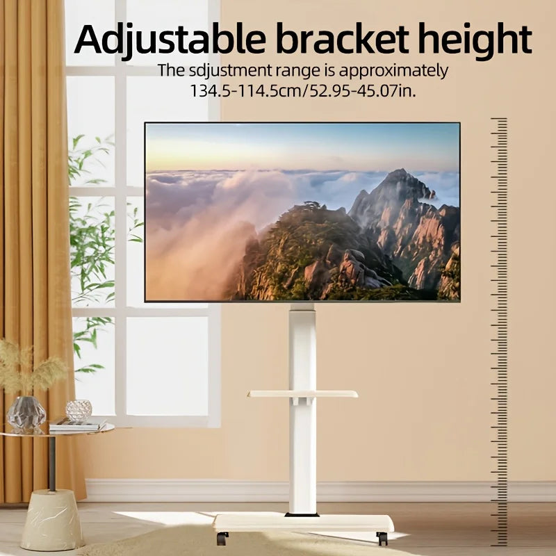 Soporte móvil para TV, soporte vertical de suelo para TV, carrito móvil para TV, carro de suelo para televisores de 26" a 75" de hasta 45 kg