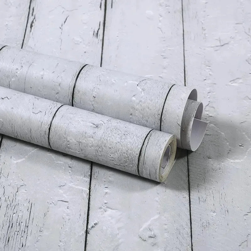 40CM Thickened Waterproof Wood Grain Stickers Self-adhesive PVC Wardrobe Cabinet Desktop Modern Furniture Decorative Wallpaper ﻿