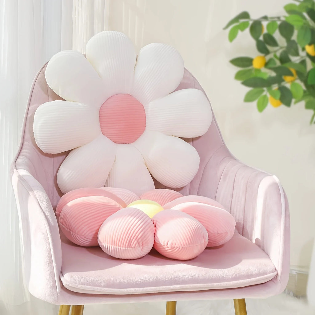 Almohada de girasol, Cojín de asiento de margarita, Alfombrilla de flores, Alfombrilla de oficina, Alfombrilla de peluche, Regalo de Navidad, Halloween, Regalo de Acción de Gracias