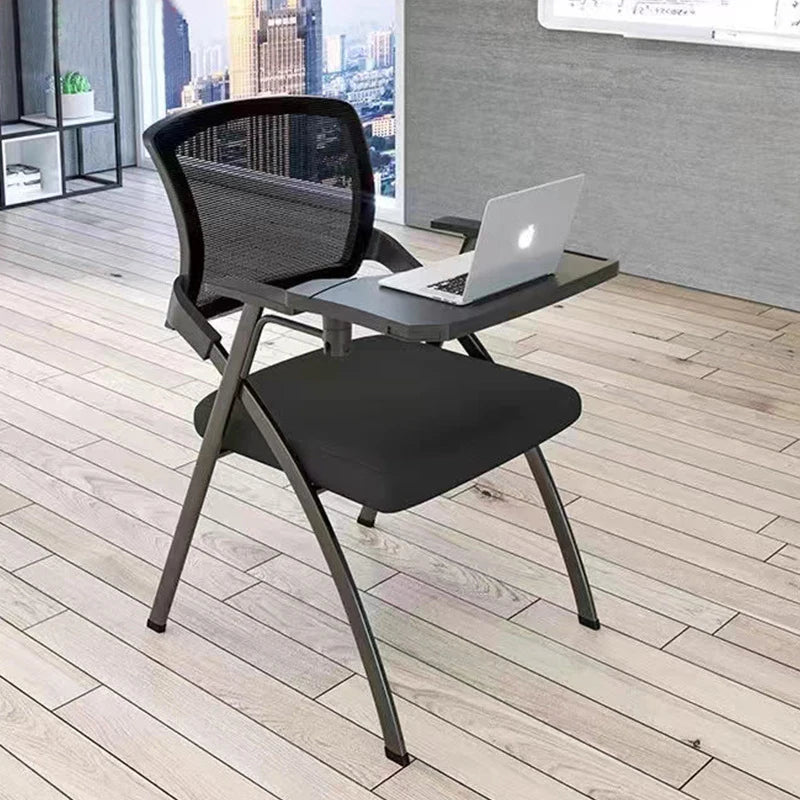 Silla de capacitación plegable con tablero de escritorio, tablero de escritura plegable, sala de reuniones de oficina, mesa y sillas integradas, conferencia