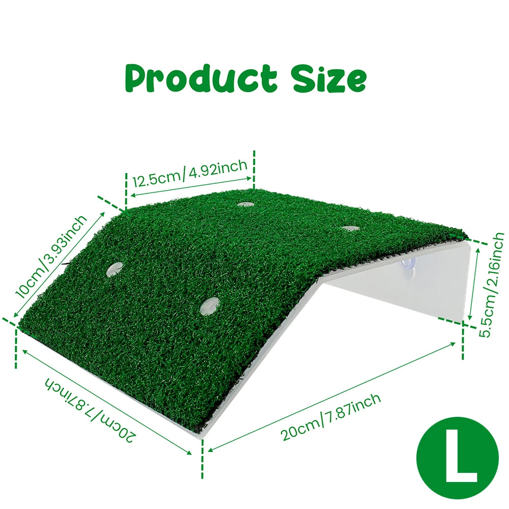 S/M/L Size Turtle Platform Float Decoration Reptile Resting Terraces Moss Grass Ramp Island Aquarium Accessories Habitat Decor