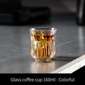 BINCOO 90ml-400ml Taza de Café de Vidrio Vasos para Espresso Cappuccino Latte Taza para Jugo Cócteles Herramientas de Barista para el Hogar y la Cocina