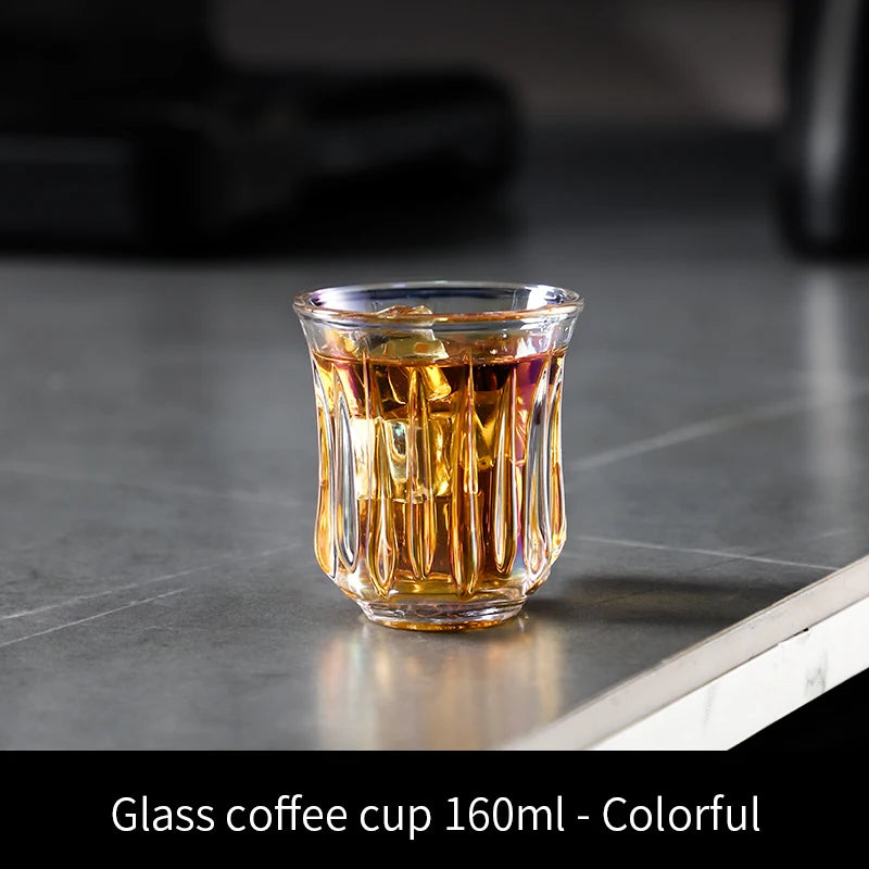 BINCOO 90ml-400ml Taza de Café de Vidrio Vasos para Espresso Cappuccino Latte Taza para Jugo Cócteles Herramientas de Barista para el Hogar y la Cocina