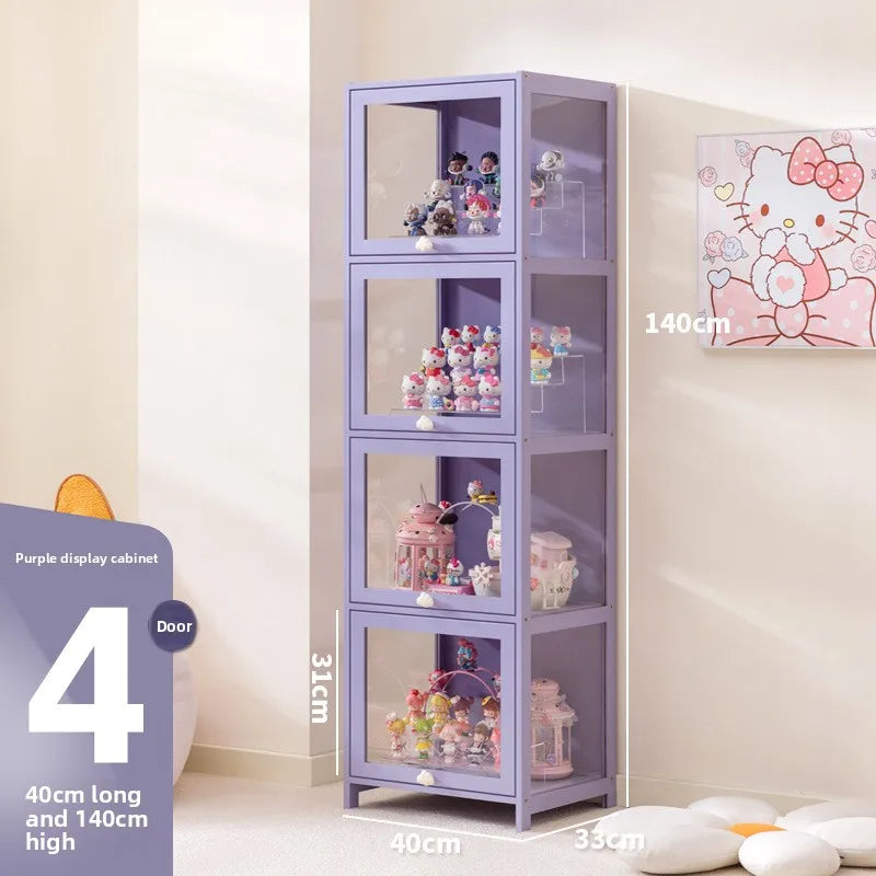 Caja de almacenamiento de figuras, estante de exhibición, caja de almacenamiento a prueba de polvo para bloques de construcción, vitrina para muñecas y figuras