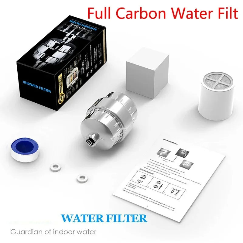15-20 Stages High Output Shower Water Filter Remove Chlorine Heavy Metals Filtered Showers Headhower Head Soften For Hard Water
