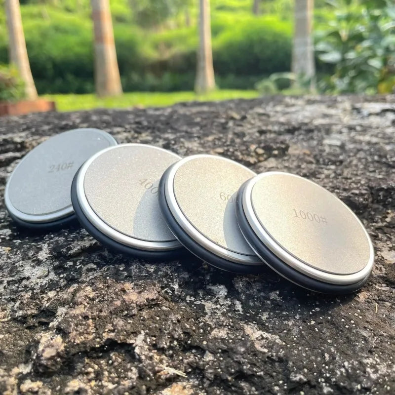 Discos de Diamante/Cerámica Accesorios de Afilador de Cuchillos Giratorio con Herramienta de Afilado de Cuchillos de Cocina para Uso Profesional y Doméstico