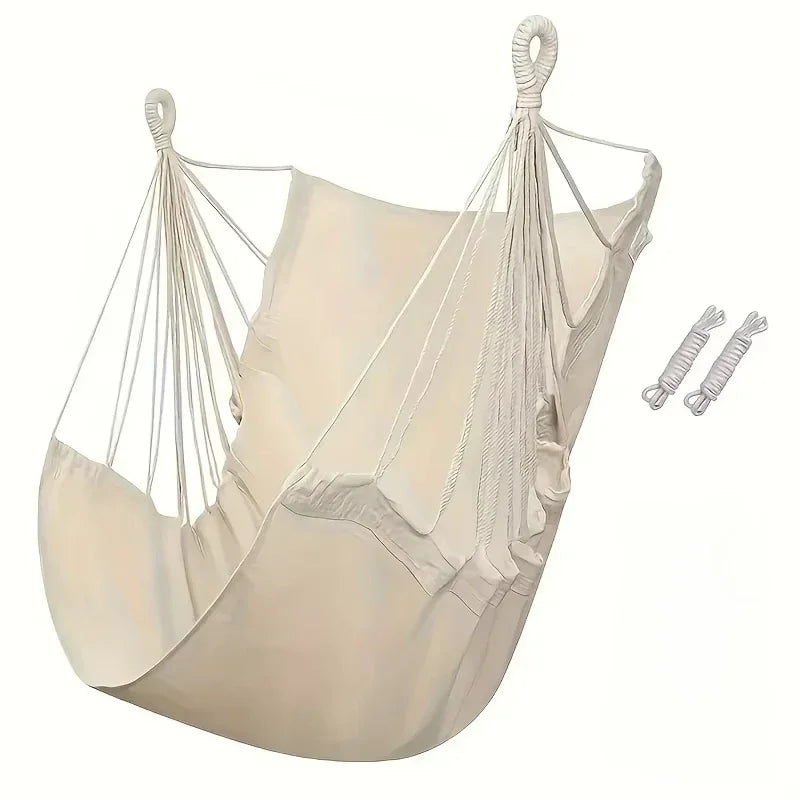1 Silla mecedora exterior de tela, hamaca, lona, silla columpio de ocio, silla colgante portátil plegable para dormitorio, muebles de exterior