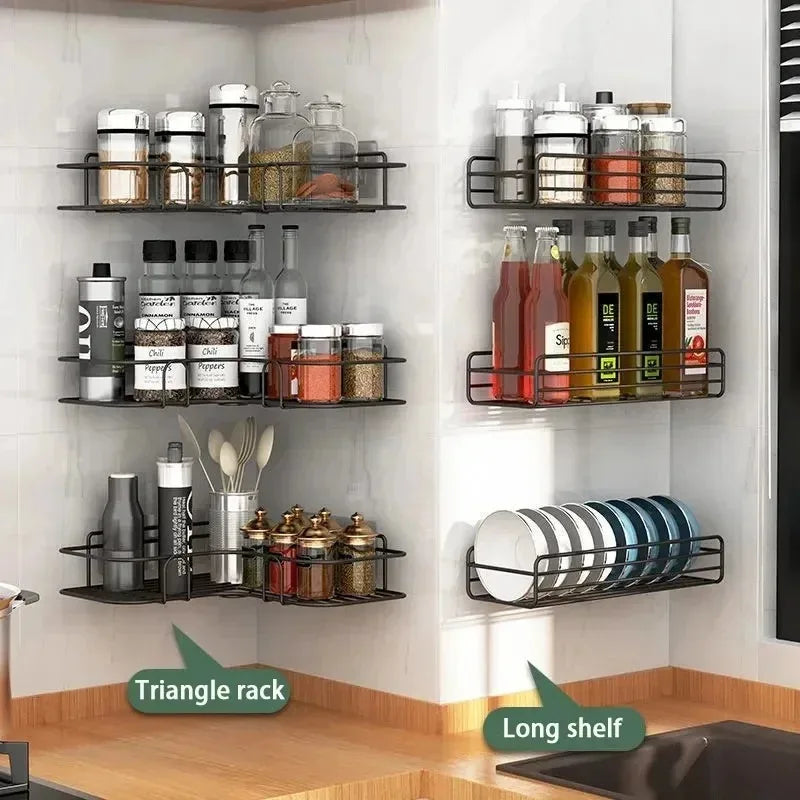 Estante de almacenamiento para inodoro, estantería de baño, esquinera sin taladro, soporte de estante para ducha, soporte de pared para accesorios de baño, organizador de champú