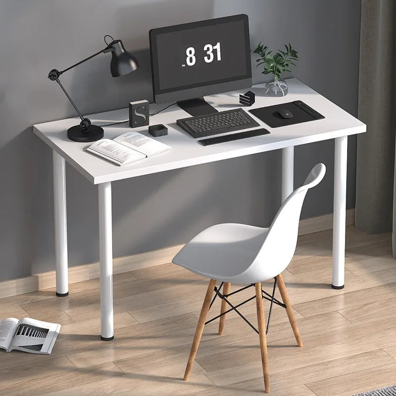 Escritorio de computadora, mesa e-sports para computadora, escritorio de dormitorio, escritorio para el hogar, mesa de escritura doble, mesa rectangular, banco de trabajo