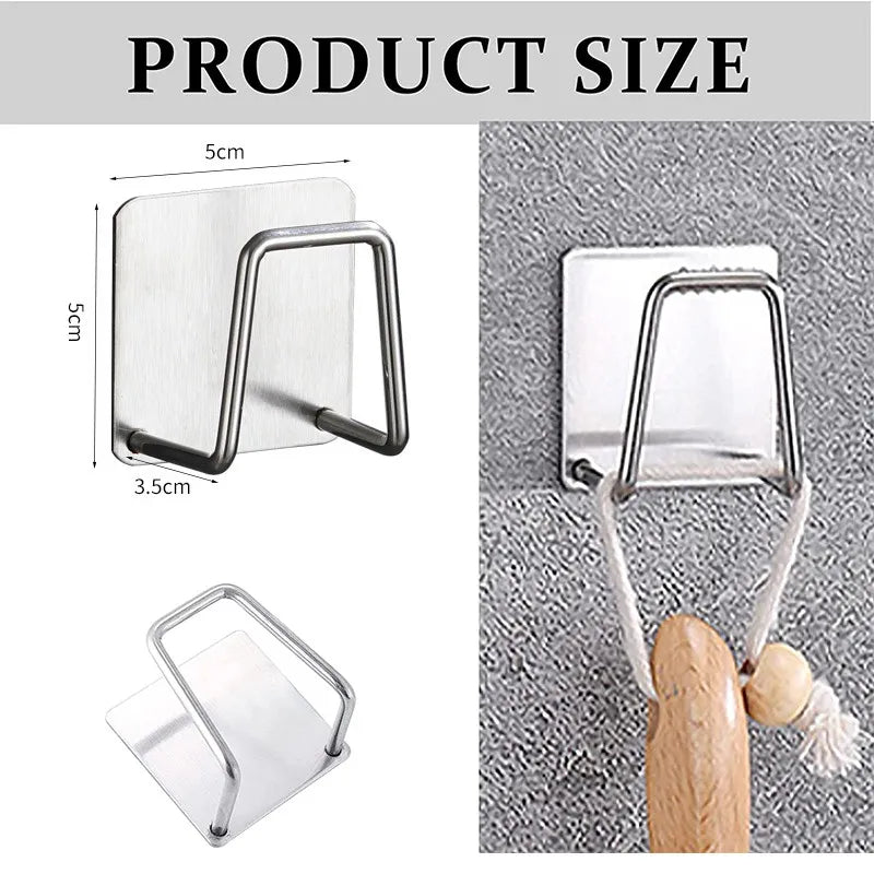 Rejilla escurridora para fregadero de acero inoxidable, soporte para esponjas de fregadero de cocina, soportes autoadhesivos, soporte de almacenamiento, organizador de trapos de alambre de cocina