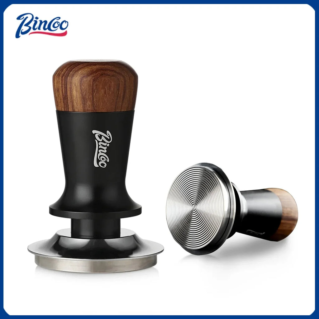Bincoo Pro Apisonador de Fuerza Constante, Ajuste de Precisión de 51/58 mm, Presión Consistente de 30 LB, Herramienta Profesional para Espresso