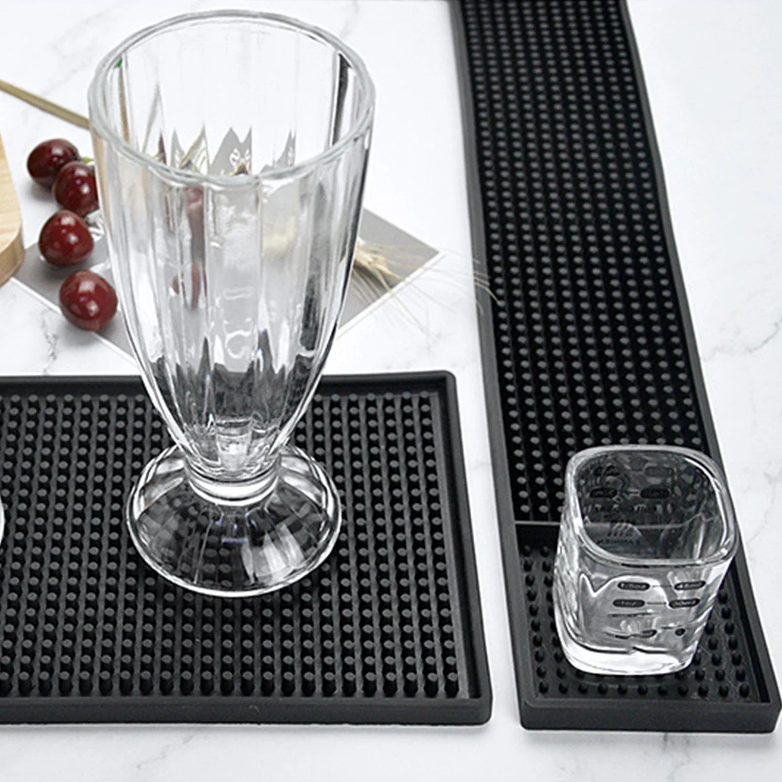 Tapete de barra de goma antideslizante de PVC, tapetes de café, tapete para tazas, impermeable, resistente al calor, para encimera de cafetera para accesorios de barra de casa