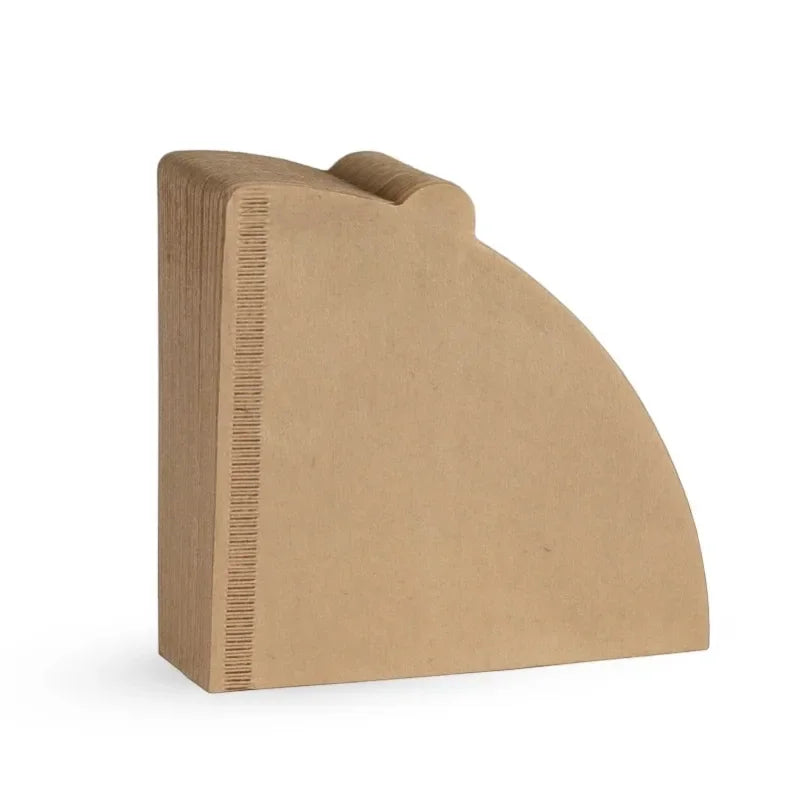 10-100 PCS Papel de Filtro de Café, Cono de Pulpa de Madera en Forma de V, Filtro de Goteo para 2-4 Tazas, Filtros de Papel de Café por Goteo Natural, Accesorios