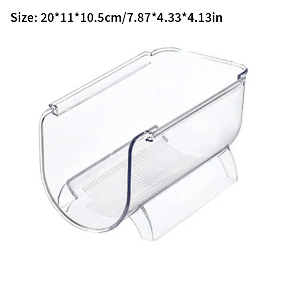 Botellero transparente apilable de plástico para frigorífico, estante de almacenamiento para nevera, armario, despensa