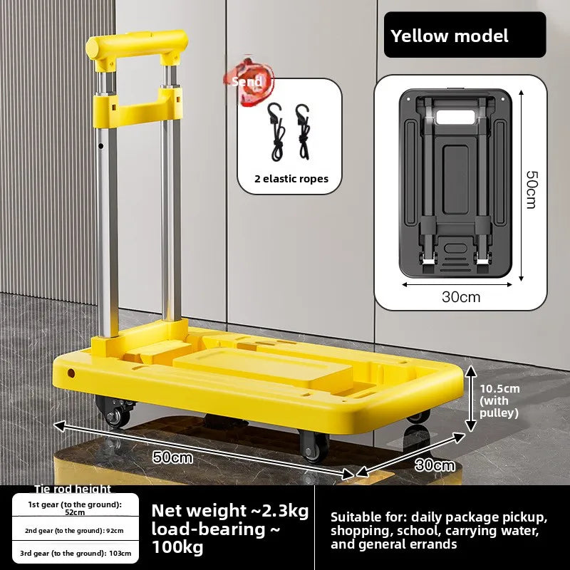 Carro de jardín plegable y plegable, carro utilitario portátil de servicio pesado, carrito de compras, carro de mano, carro de mano, carro de exterior para el hogar y el jardín