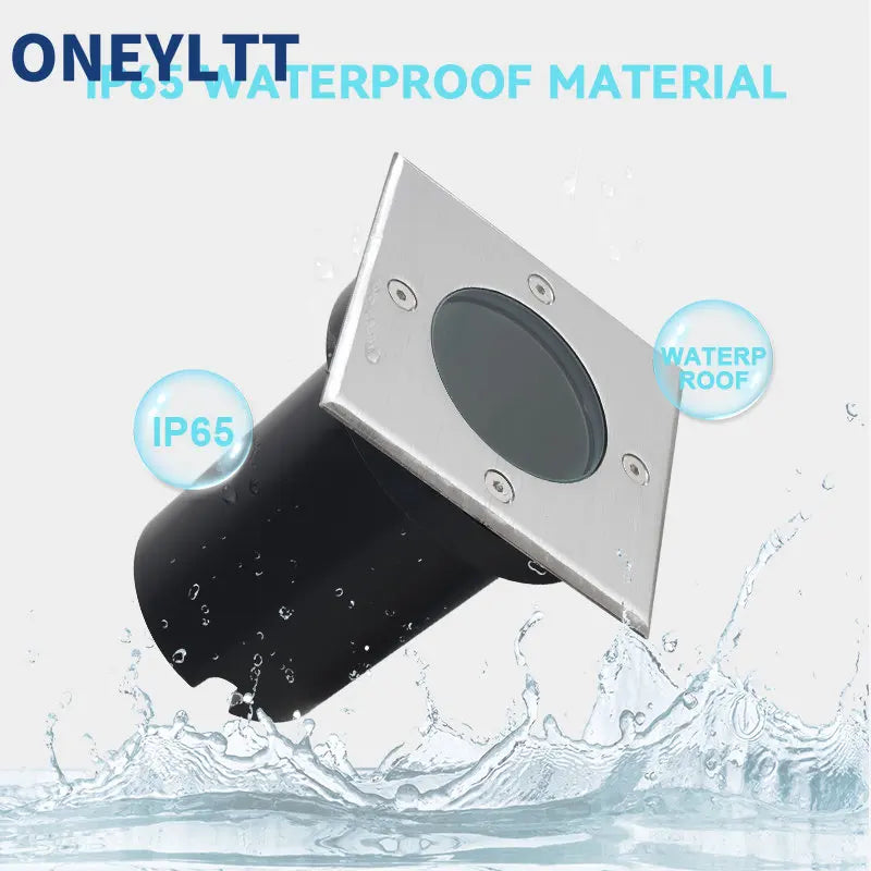 Foco LED empotrable para suelo 12V 85-265V Luces enterradas GU10 MR16 Foco empotrable exterior impermeable Lámparas de suelo subterráneas
