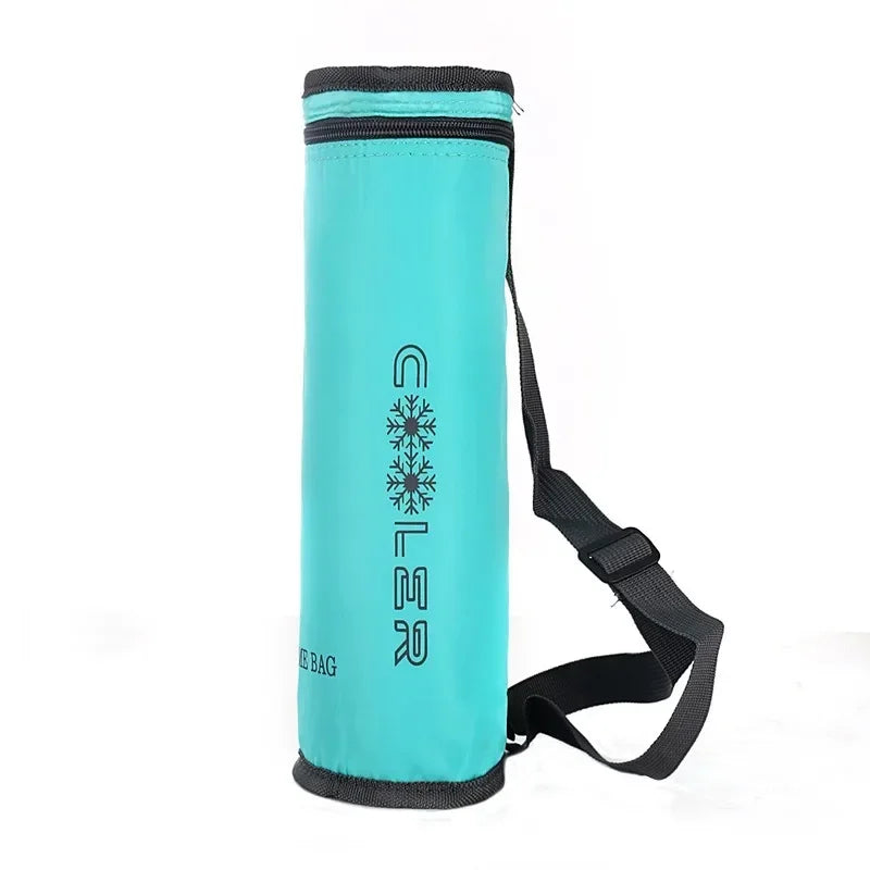 Bolsa Térmica Portátil con Correas de Transporte, Funda Aislante de Tela Oxford, Película de Aluminio, para Viajes, Camping, Mantiene las Bebidas Frías/Calientes