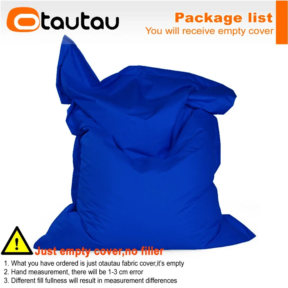OTAUTAU M/L Funda para Puf de Exterior/Hogar 140x180cm DD103【¡Sin Relleno Dentro! ¡Usted Necesita Comprar el Relleno Por Sí Mismo!】