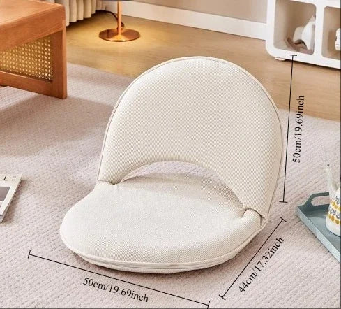 Tatami Back Chair, Bedroom  Foldableing Chair, Dormitory Single Small Sofa, Adjustable Removable and Washable Small Chair