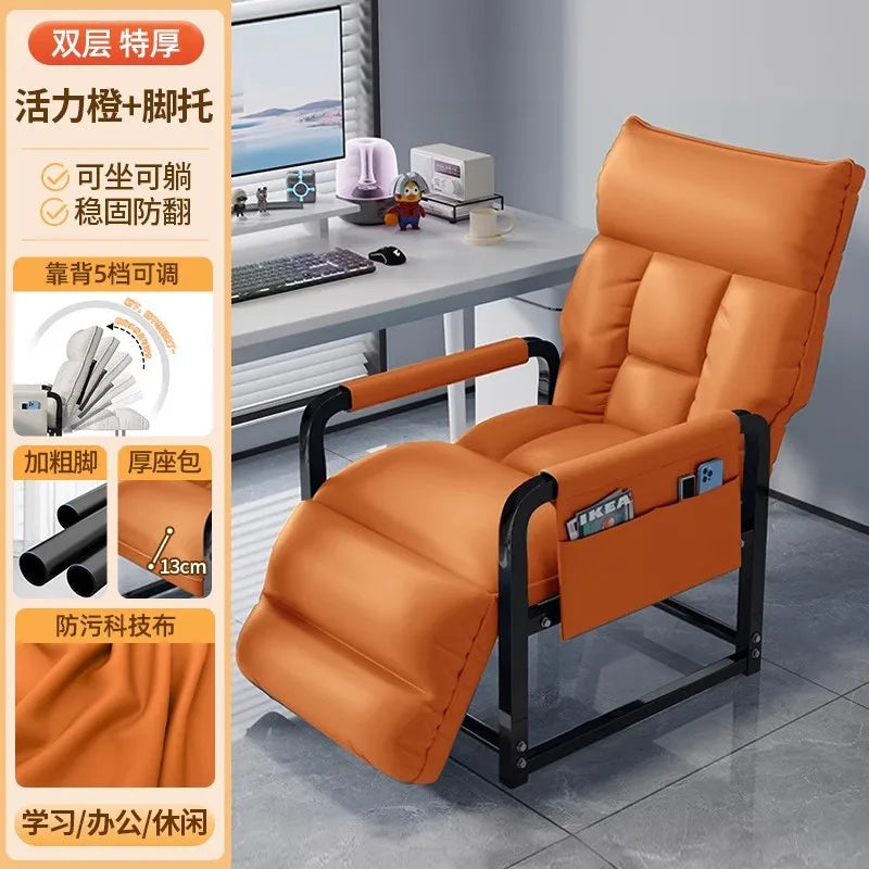 Sofá Cama Plegable Convertible Sillón Reclinable Perezoso Sofá Individual Tumbona Silla Salón Balcón Oficina Dormitorio Muebles para el Hogar
