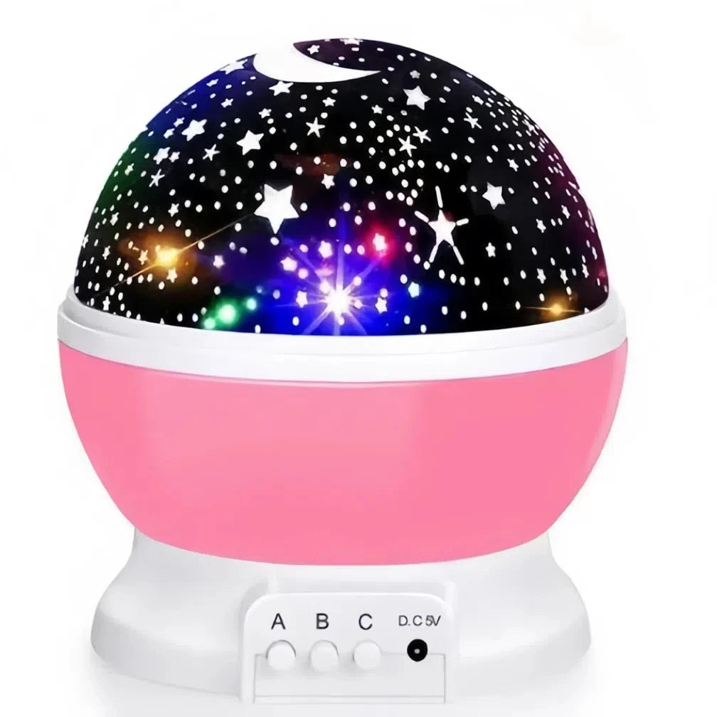 Lámpara de proyector de estrellas, luces nocturnas divertidas para niñas y niños, proyector LED giratorio de cielo estrellado y luna para decoración de habitación infantil