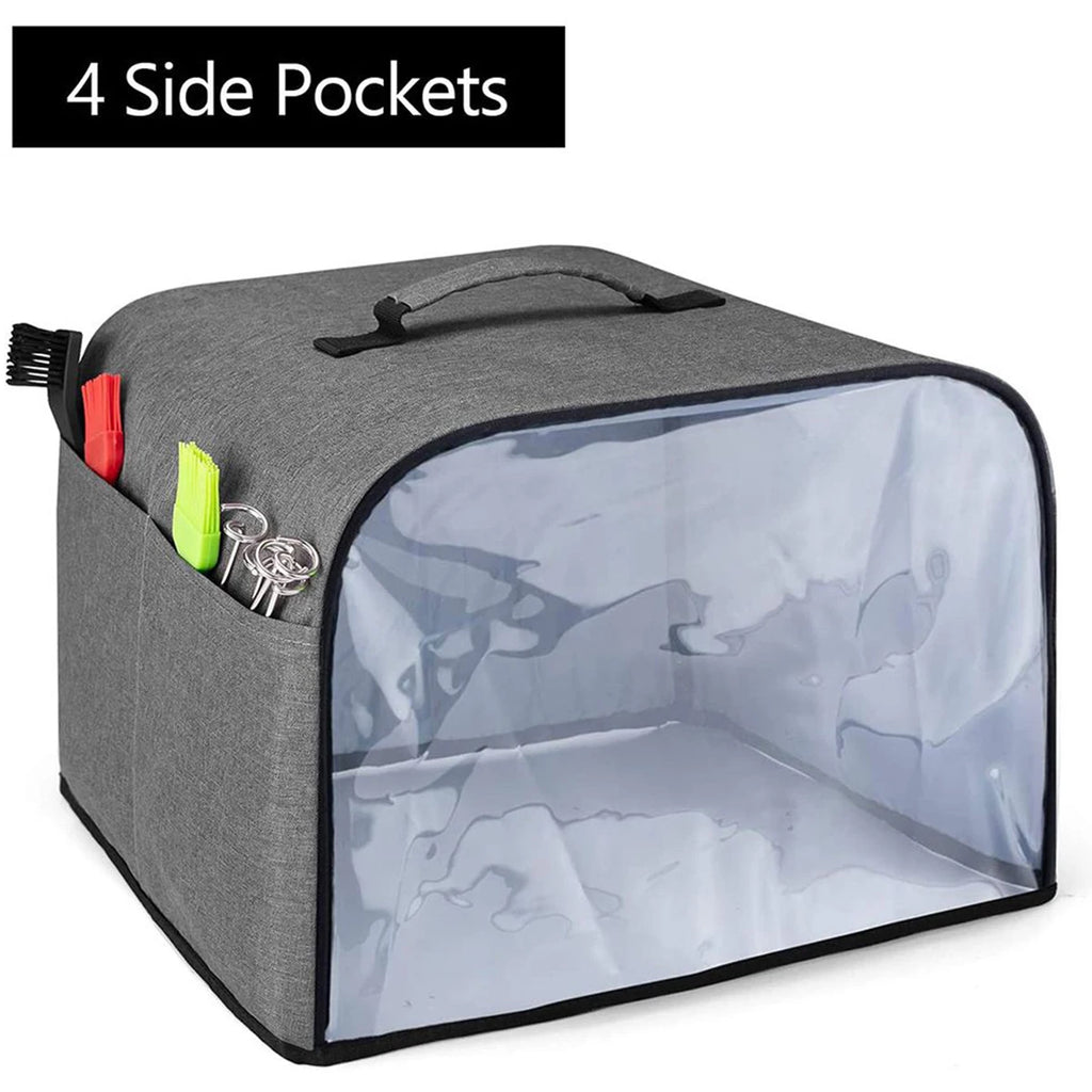 Cubierta para Freidora de Aire Ninja Foodi Grill, Tapa Antipolvo Duradera para Cocina con Bolsillos de Almacenamiento, Funda Impermeable para Asador Tostador Doméstico