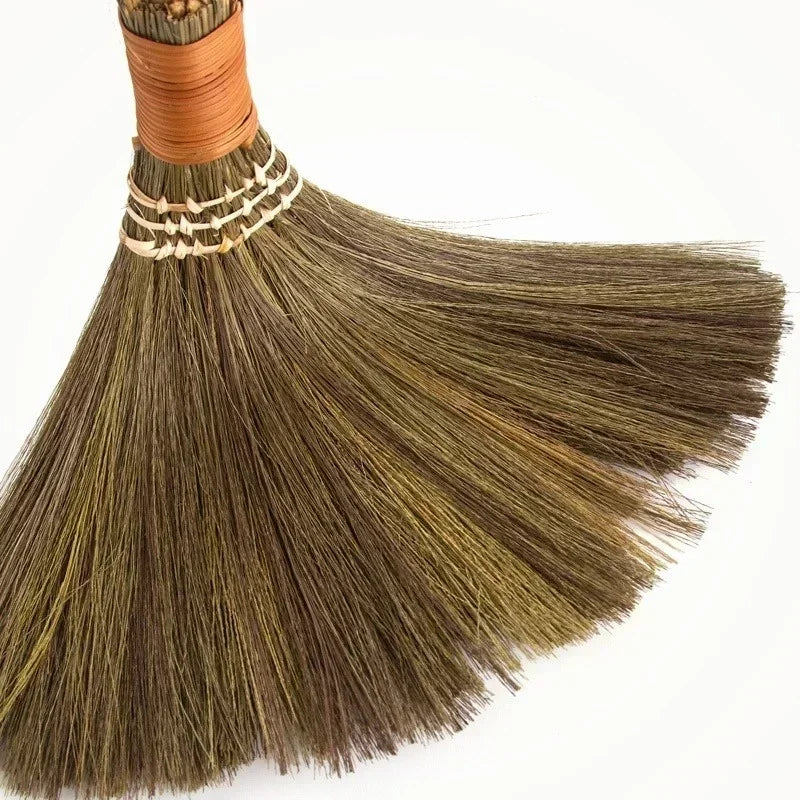 Escoba de madera natural para barrer suelos, pelo, piel, herramienta de limpieza del hogar, escoba y recogedor.
