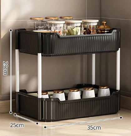 Carrito Móvil con Ruedas para Almacenamiento, Cocina, Baño, Dormitorio, Estantería Multicapa para Aperitivos, Organizador, Accesorios para el Hogar