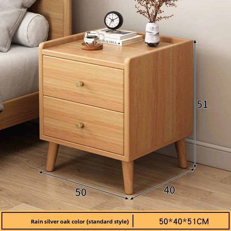 Muebles de hogar Mesita de noche Pequeña mesita de noche con almacenamiento Estrecho mueble de dormitorio Mesita de noche